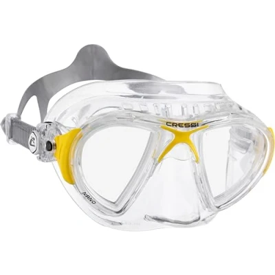 Imagen de CRESSI Nano Crystal Máscara, Unisex, Transparente/Amarillo