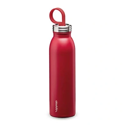 Imagen de Aladdin Chilled Colour Botellas Termicas Agua Acero Inoxidable 0.55L Cherry Red Botella Se Mantiene Fría 9 Horas Termica Libre de BPA Apta Para Lavavajillas
