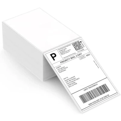 Imagen de MUNBYN Etiquetas de Dirrección para Impresora Etiquetas, Papel Térmico 4 * 6(Una Pila 500 piezas) En