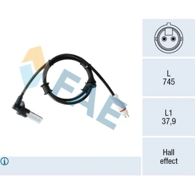 Imagen de Sensor, revoluciones de rueda FAE 78554