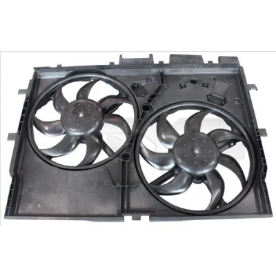Imagen de TYC 809 0028 Ventilador de radiador 390 300+300 con bastidor (armazón), sin resistencia carga FIAT: Ducato III Furgón, Bus