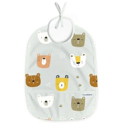 Imagen de Nombear ® Baberos Bebe Impermeables para Bebés de 6 a 12 Meses, Babete Impermeável Bebe, Babero Comida Bebé, Delantal Paquete 1
