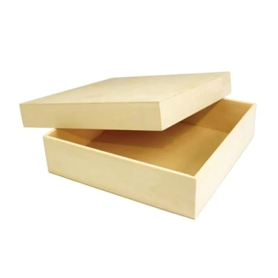 Imagen de Caja Madera Cuadrado 20 x 5 cm megacrea