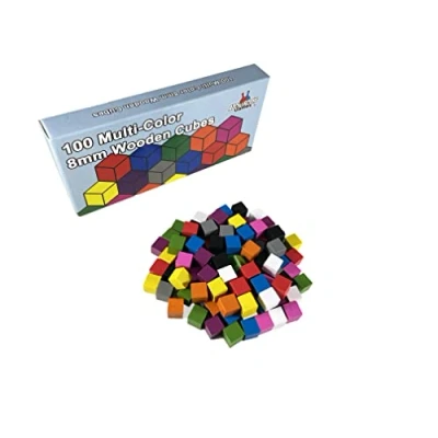 Imagen de Apostrophe Games Accesorios para Juegos de Mesa Multicolor (100 Cubos Madera)
