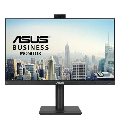 Imagen de ASUS BE279QFK Monitor para videoconferencias de 27&quot;, Full HD, IPS, 100 Hz, sin Marco, Webcam Ergonómico, HDMI, Eye Care, Luz Azul Baja, Antiparpadeo, Montaje en Pared, Sostenibilidad