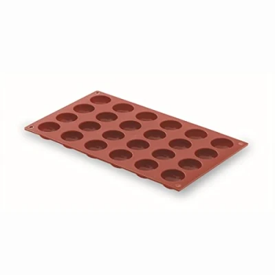 Imagen de Lacor 66800 Molde Semiesferico 24 Cavidades Silicona Rojo