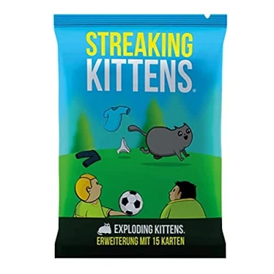 Imagen de Exploding Kittens, Streaking Expansión, Juego de Fiesta, Cartas, 2 5 Jugadores, a Partir 7 años, 15 Minutos, alemán, Multicolor, Multicolor