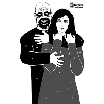Imagen de Dianas Grandes Zombies, 53 x 84 cm, Papel de 120 g/m² (40 Unidades)