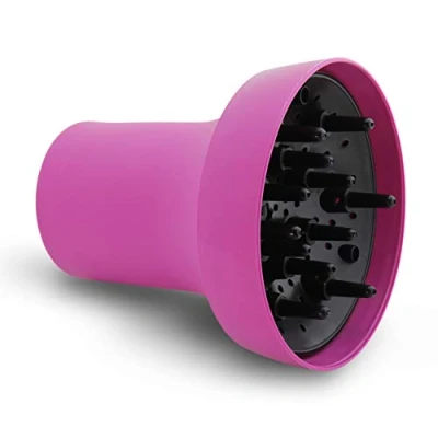 Imagen de Difusor Universal LIM HAIR COLOR para secador de cabello PROFESIONAL. Adaptable a la mayoría secadores. Agarre con gomas y resistente temperatura e impactos. 12 picos (FUCSIA)