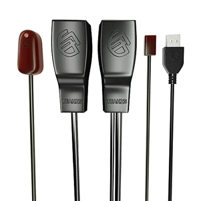 Imagen de SZBJ repetidor IR, extensor de control remoto sistema infrarrojo, se aplica a la conexión cable Ethernet Cat6/Cat5e/Cat6 (emisor ir cabeza única)