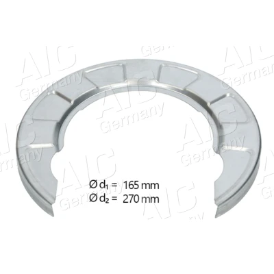 Imagen de AIC 71406 Chapa Protectora de Disco Freno Eje trasero izquierda, trasero, derecha