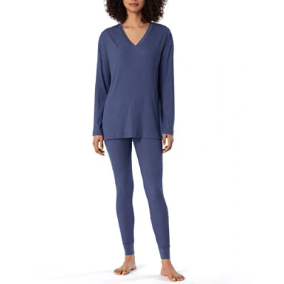 Imagen de Schiesser Largo Juego de Pijama, Azul, 46 para Mujer