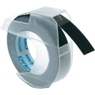 Imagen de Dymo S0898130 Cinta de gofrado autoadhesivo, 9 mm x 3 m, color negro