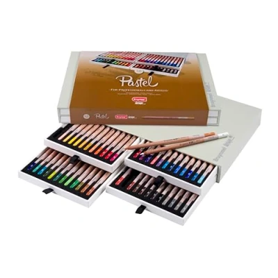 Imagen de Bruynzeel Design Professional Pastel Pencil Set of 48 Colors in Box Lápices de artista para dibujar, esbozar y colorear