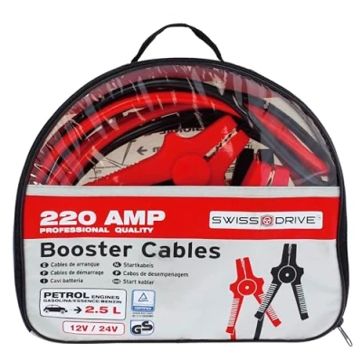 Imagen de SUMEX Cables de Arranque para Batería Coche Pinzas en Bolsa Guardar 200A 3 Metros 16 mm GS Tüv