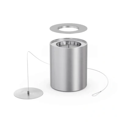 Imagen de höfats Bio Burner Spin 1200 incluye anillo ecológico sustituye a la lata de combustible amarillo 120 permite el uso bioetanol líquido mayor duración combustión y llama más