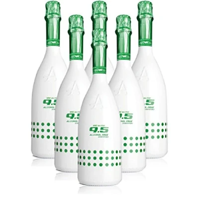Imagen de 9.5 Cold Wine alcohol Free Zerotondo Spumante Analcolico Biologico Astoria Vinos espumosos italianos orgánicos sin (6 botellas 75 cl.)