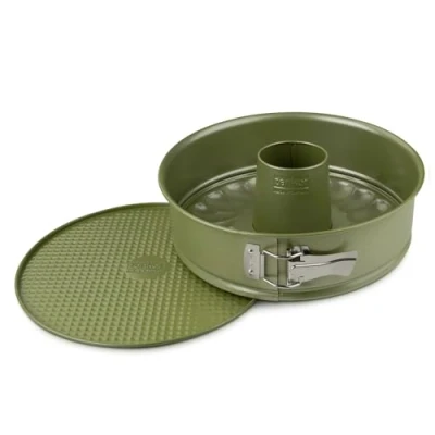 Imagen de Zenker Green Vision Molde para Hornear, Bizcocho Savarin, Desmontable de Repostería, Recubrimiento ILAG Antiadherente con Cera Natural Ecológica Carnauba, 26 cm, 1 ud.