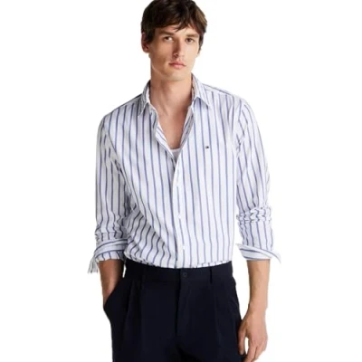 Imagen de Tommy Hilfiger FLEX Nautical Camisa, Hombre, Talla: XXL, Wedge blue/optic white