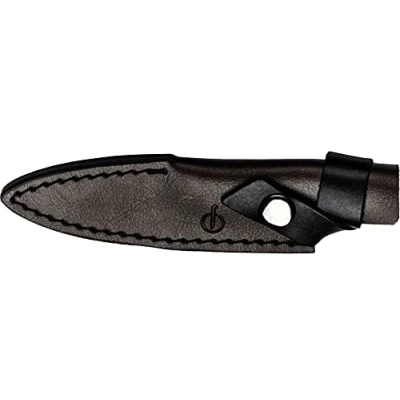 Imagen de Forged Protector de cuchilla, cuchillo universal 13 cm, piel marrón, con cierre botón a presión