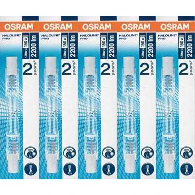 Imagen de 5 varillas halógenas 64695, 120 W, 230 V, R7S Osram