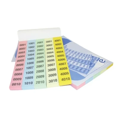 Imagen de FLOJIM Pack 2 Talonarios Rifas DINA5 500 Tiras de 10 Numeros