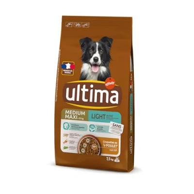 Imagen de Ultima Comida Seca para Perros Medium Maxi Light Pollo/Arroz 7,5 kg