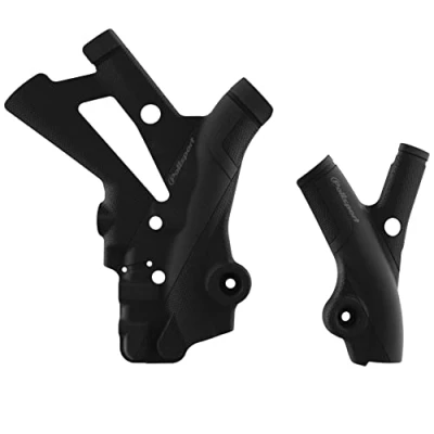 Imagen de POLISPORT 8466900001 Juego de protectores chasis fabricados en plástico duradero y resistente a los impactos compatible con motocicletas BETA color negro