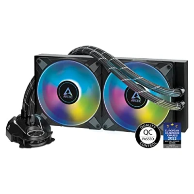 Imagen de ARCTIC Liquid Freezer II 280 A RGB Refrigeracion Liquida PC, All in One AIO para CPU con RGB, Intel y AMD, Velocidad del Ventilador: 2001900 RPM, Compatible LGA 1700 Negro