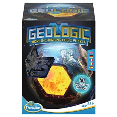 Imagen de Think Fun Puzzle 3D Geologic Crea tu Planeta, Juego de Mesa, Cartas, Rompecabezas Educativo para Niños a partir los 8 años