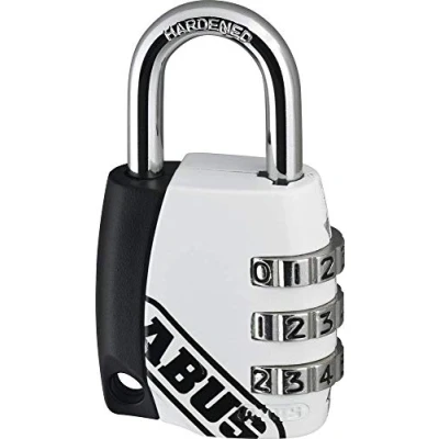 Imagen de Abus 155/30 WHITE B Candado combinación 30mm 3 dígitos surtido blanco blister