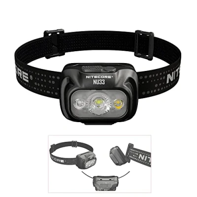 Imagen de Nitecore NU33 Linterna frontal de 700 lúmenes, USB C, recargable con luz roja
