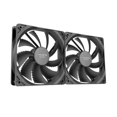 Imagen de Tacens Anima AF12X2, Kit 2x Ventiladores 120mm, Funcionamiento Ultrasilencioso, Rodamientos FLUXUS, Flujo de Aire Optimizado, Estructura Reforzada Antivibraciones, Rendimiento Térmico Eficiente, Negro