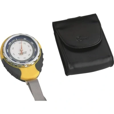 Imagen de TFA Hitrax Globe Altímetro mecánico, 5000 Metros, Unisex, Negro/Amarillo, L 68 x B 28 H 85 mm