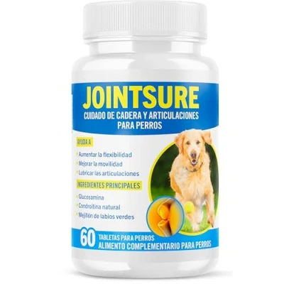 Imagen de JOINTSURE condroprotector perros I con gran concentración de mejillon labios verdes, glucosamina y condroitina natural suplemento antiinflamatorio para articulaciones 60 comprimidos