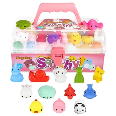 Imagen de Aeyohni Squeeze Toys Squishy Juguetes para Fiestas Infantiles, 50 Unidades, Pascua, Navidad, Regalo de Aula, cumpleaños, aliviar el estrés