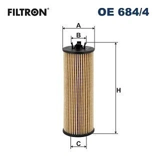 Imagen de FILTRON OE 684/4 Filtro de aceite Cartucho filtrante OPEL: Corsa E Hatchback, CHEVROLET: Aveo Berlina