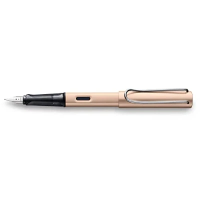 Imagen de Lamy AL star 1235652 50 Pluma estilográfica de aluminio en color Cosmic con mango transparente y plumín acero, grosor F