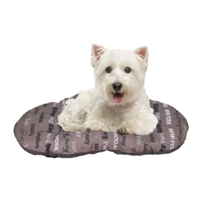 Imagen de Ferplast Cama para Perros y Gatos Cojín pequeños Colchón Colchoneta perreras Coches Relax, 55 x 36 CM, Marron