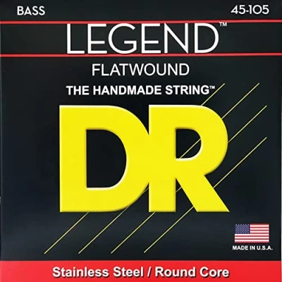 Imagen de DR Strings Hi Beam Flats Flatwound Stainless Steel Round Core Bass 45 105