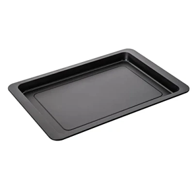 Imagen de Zenker Bandeja Horno Universal Antiadherente de Acero con Revestimiento Teflon para Pizza, Brazo Gitano, empanada, ga, Negro, 37 cm