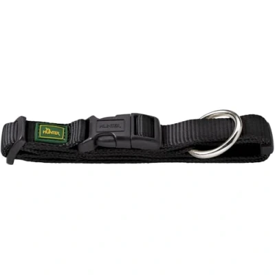 Imagen de HUNTER Vario Plus Collar para Perro, antitirones, Resistente, Flexible, Cierre de presión, tamaño M L / 2,5, Color Negro