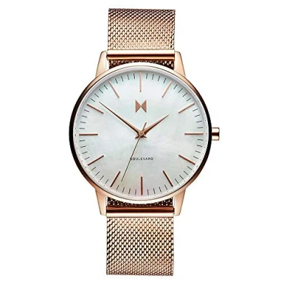 Imagen de MVMT Reloj Analógico de Cuarzo para mujer con Correa en Acero Inoxidable color oro rosado D MB01 RGPL