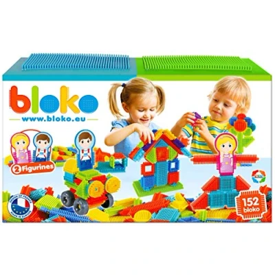 Imagen de BLOKO Caja de 150, 2 Placas Juego y Figuras Familia, Multicolor, 37 x 14 22 cm (MBI International 503625)