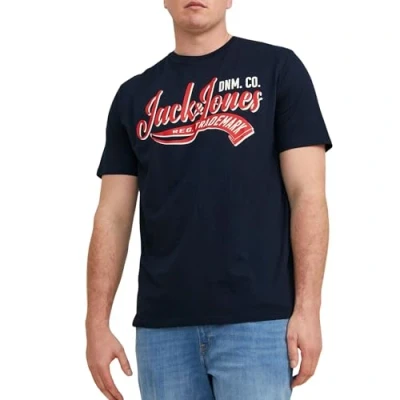 Imagen de Jack &amp; Jones Jjelogo Tee Ss O neck 2 Col 23/24 Pls Camiseta, Navy Blazer , 3XL Hombre