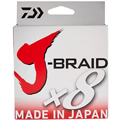 Imagen de Daiwa Línea Trenzada J Braid con 8 hebras se sección Redonda, 300 m, JB8U30 300CH, Chartreuse, 13,6 kg