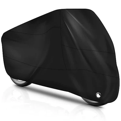 Imagen de Brencco Funda para Moto, Moto Grande con Protección UV, Antipolvo e Impermeable, 245cm * 105cm 125cm