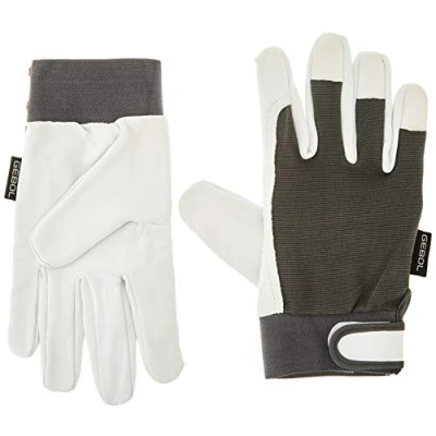Imagen de GEBOL Guantes de Trabajo Cómodos, Ajuste universal, Gris, Tamaño 11 (XXL)