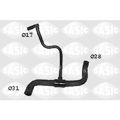 Imagen de SASIC SWH4296 Manguitos de Radiador a la izquierda abajo RENAULT: MEGANE Scenic, 1, 1 Classic