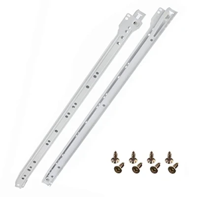 Imagen de HELPMATE Guía de desplazamiento 500 mm, 1 par 2 carriles para cajones, sistema rieles cajones y incluye material fijación